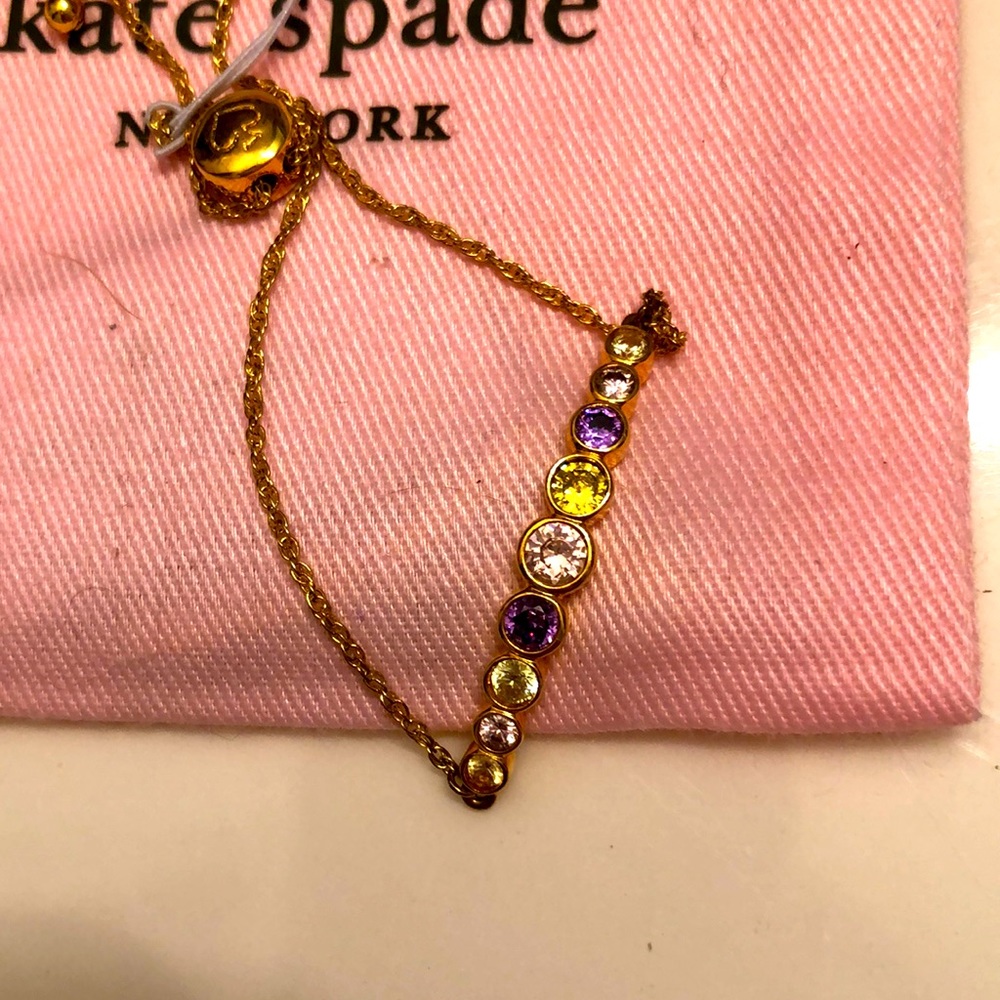 NWT KATE SPADE MULTI-COLORED SLIDER BRACELET🌸